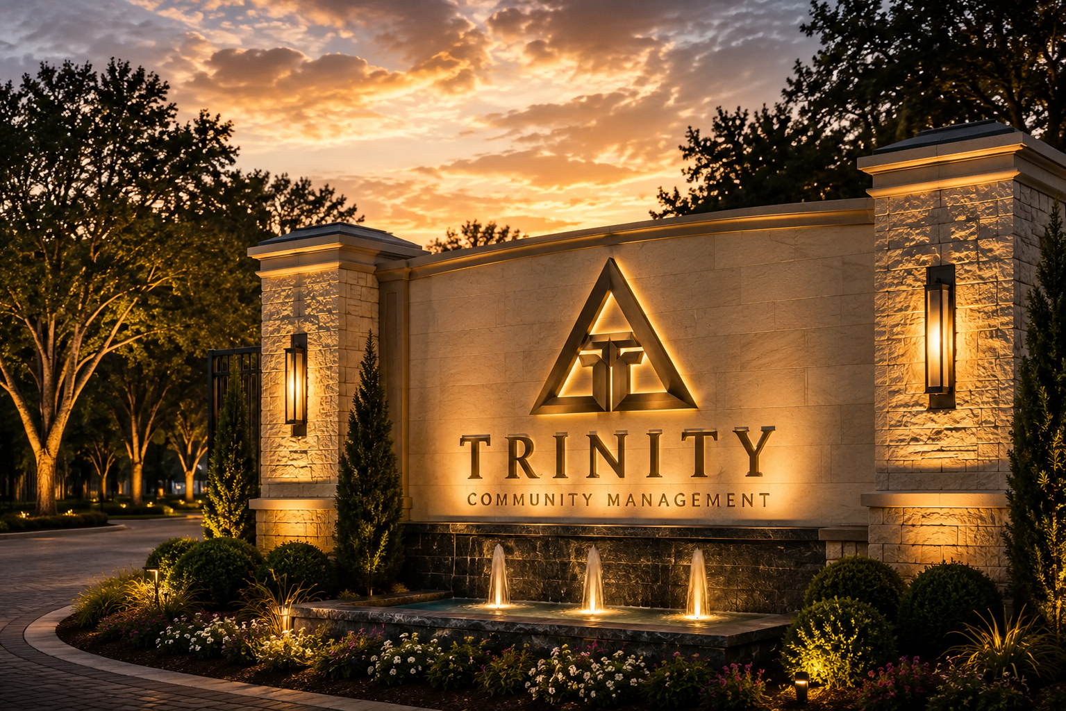 Luxury community lifestyle event with residents enjoying outdoor amenities